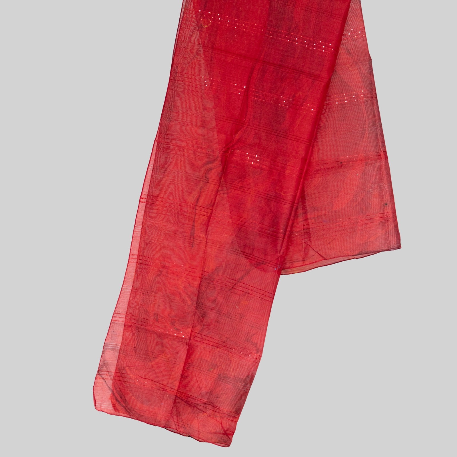 Monark Red Multi Digital Printed Dupatta