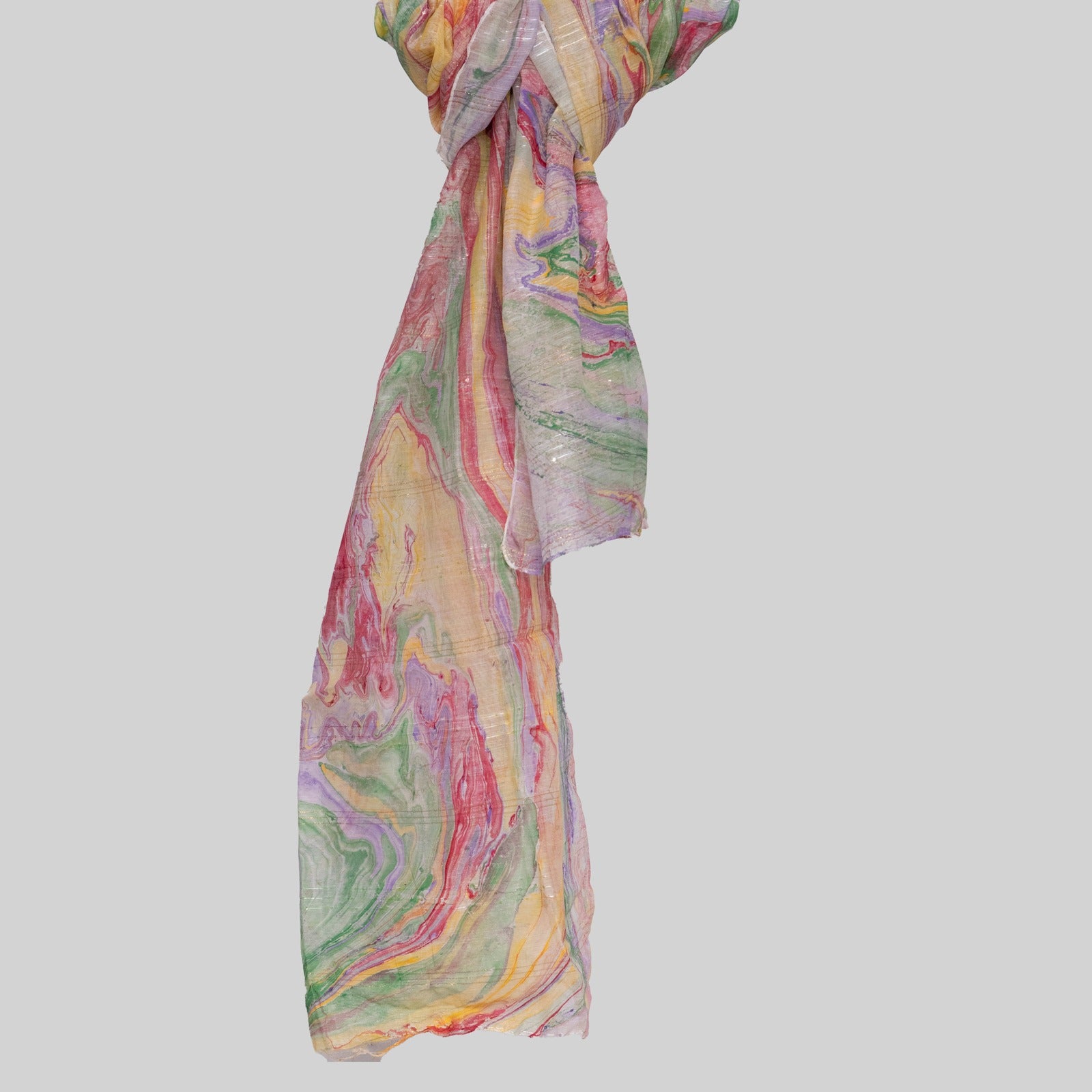 Monark White Multi Digital Printed Dupatta