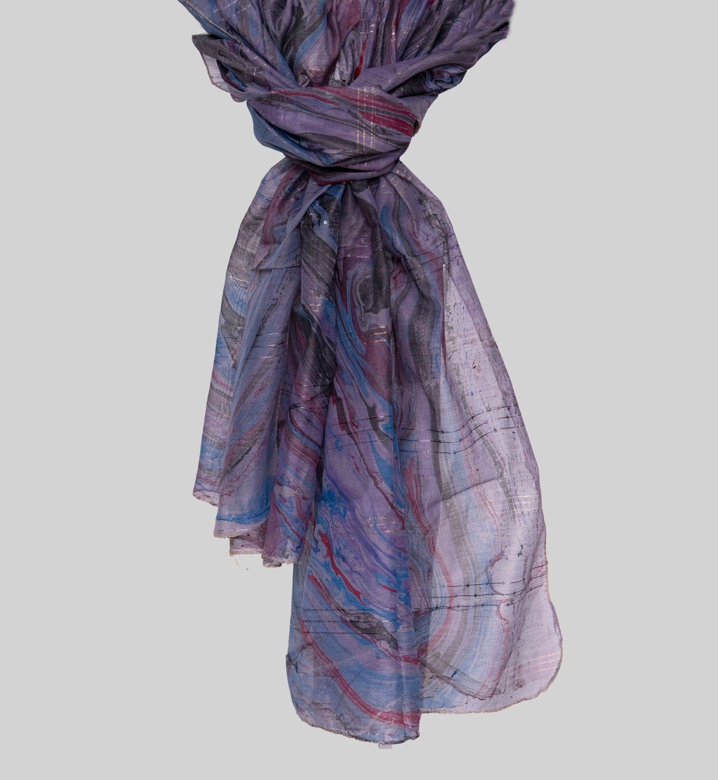 Monark Purple Digital Printed Dupatta