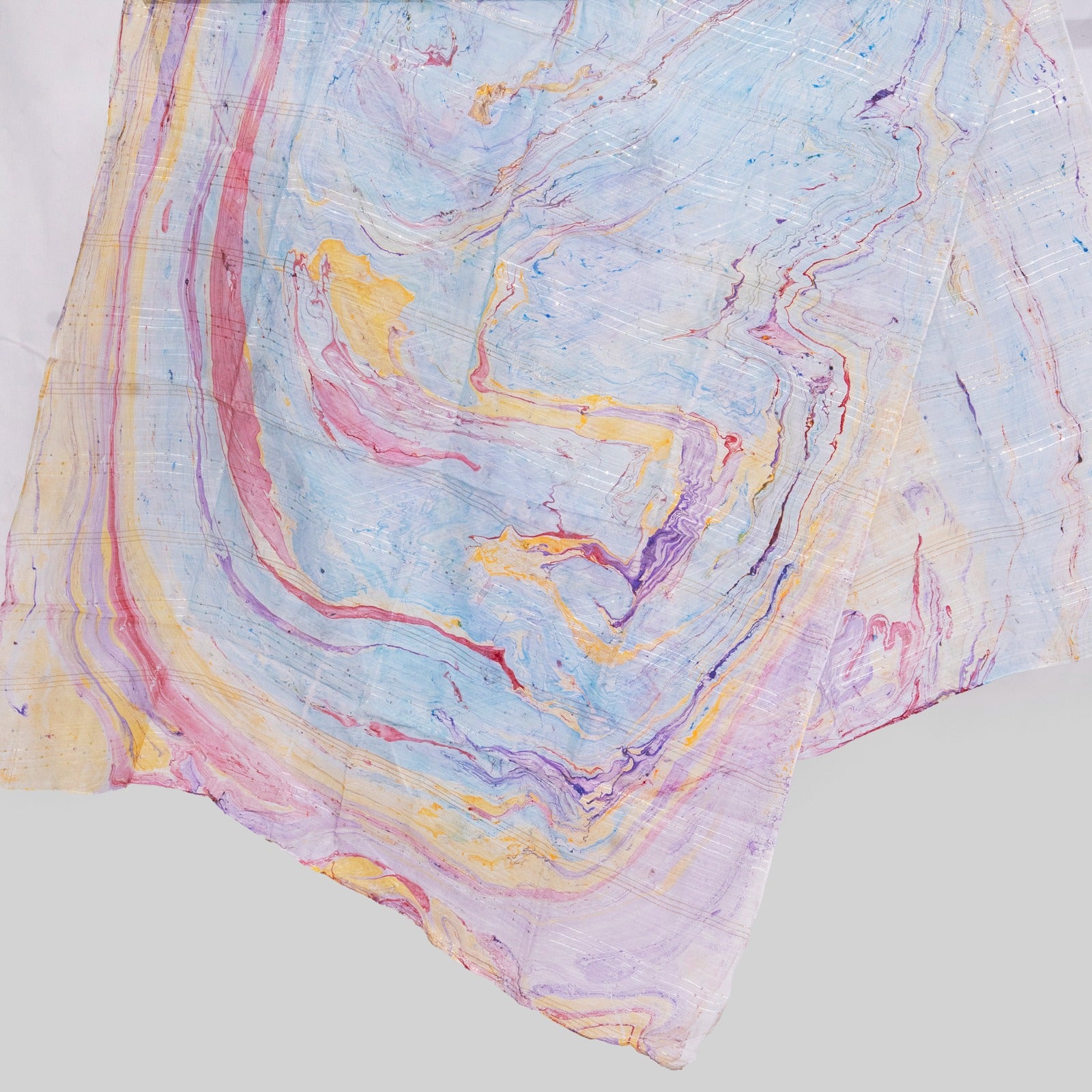Monark Sky Blue Multi Digital Printed Dupatta
