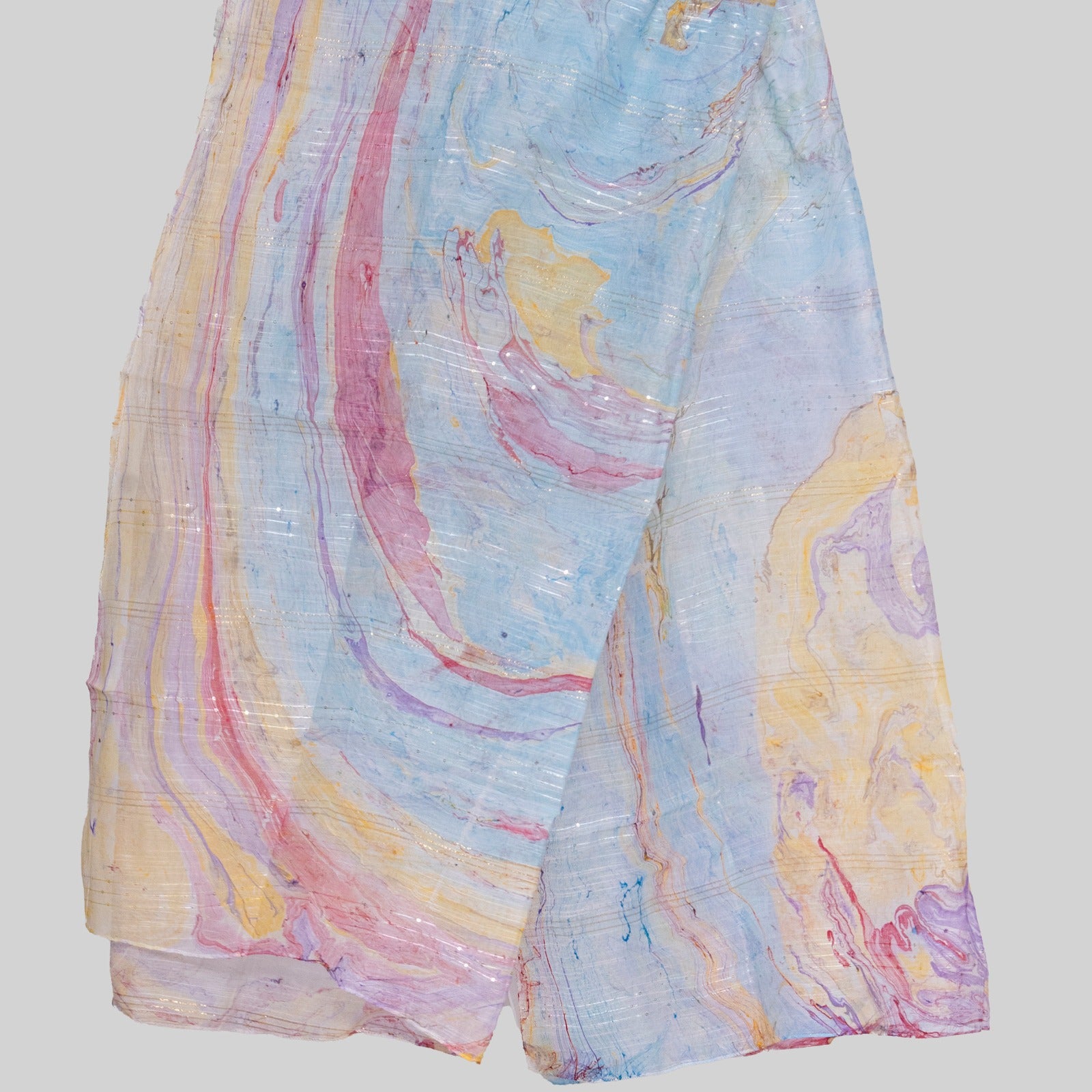 Monark Sky Blue Multi Digital Printed Dupatta