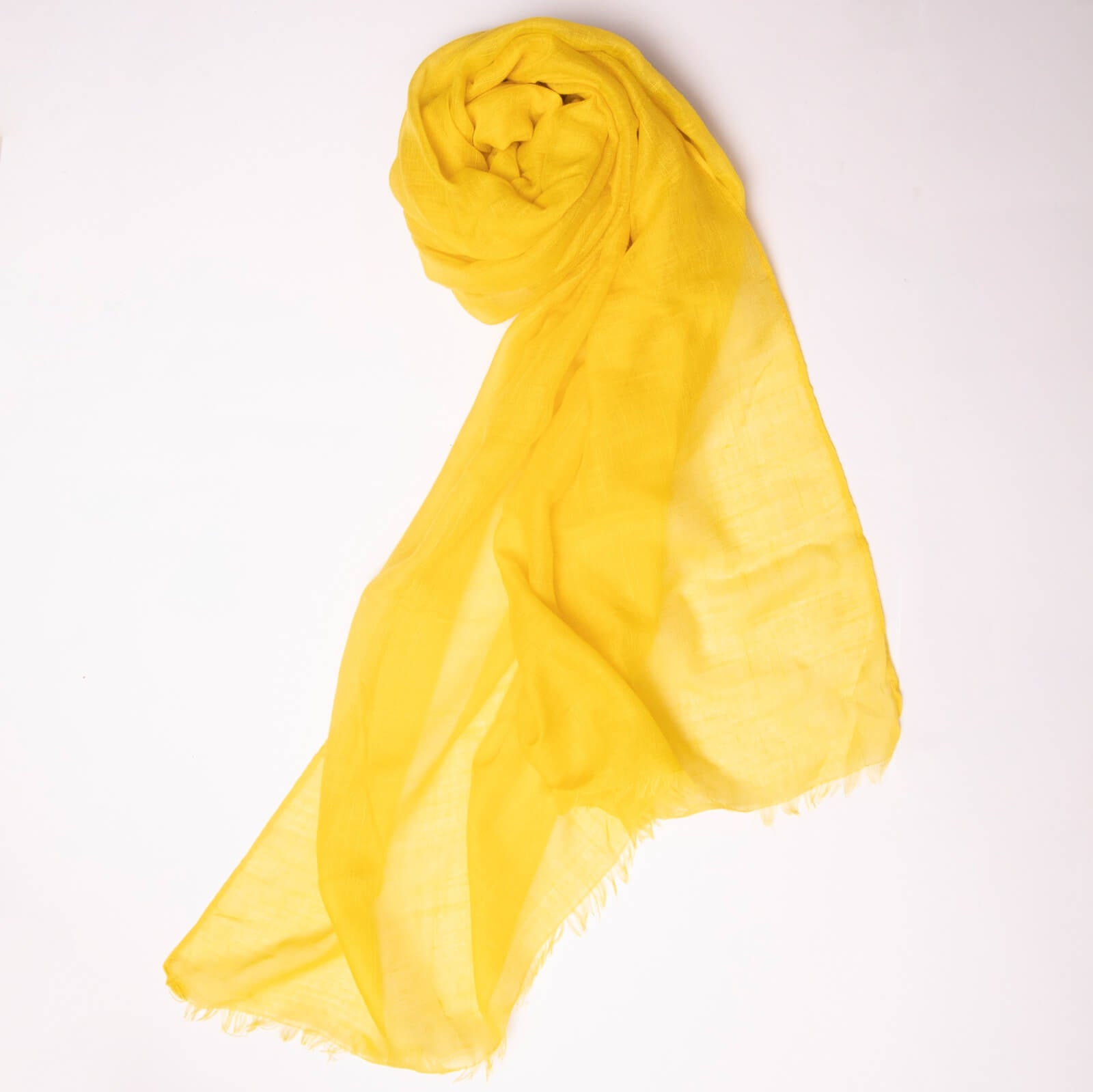 Cotton Turmeric Yellow Scarf