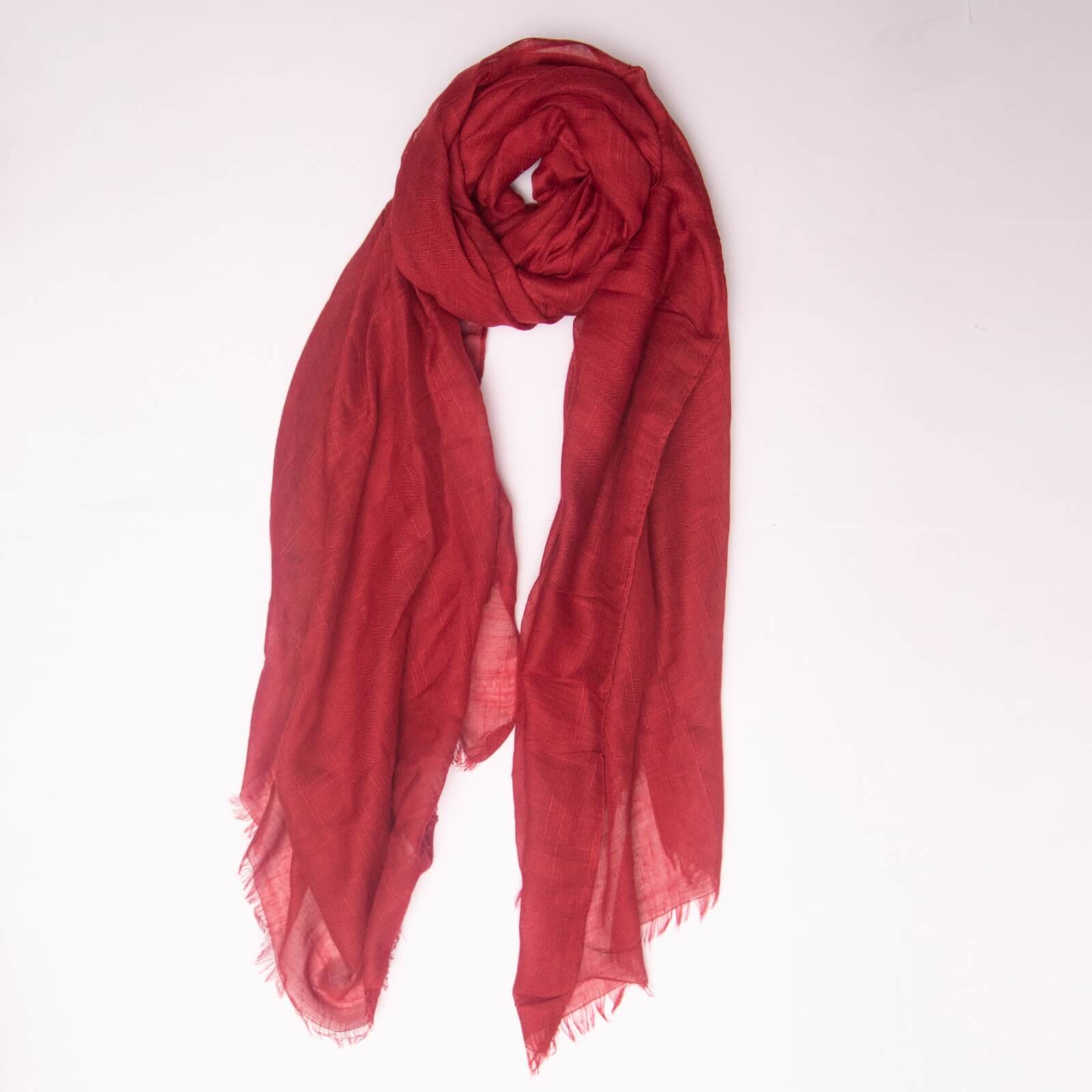 Cotton Maroon Scarf
