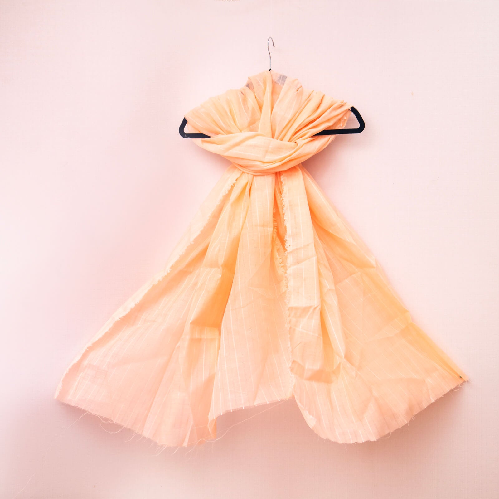 Cotton Peach Taarkashi with Lining Dupatta