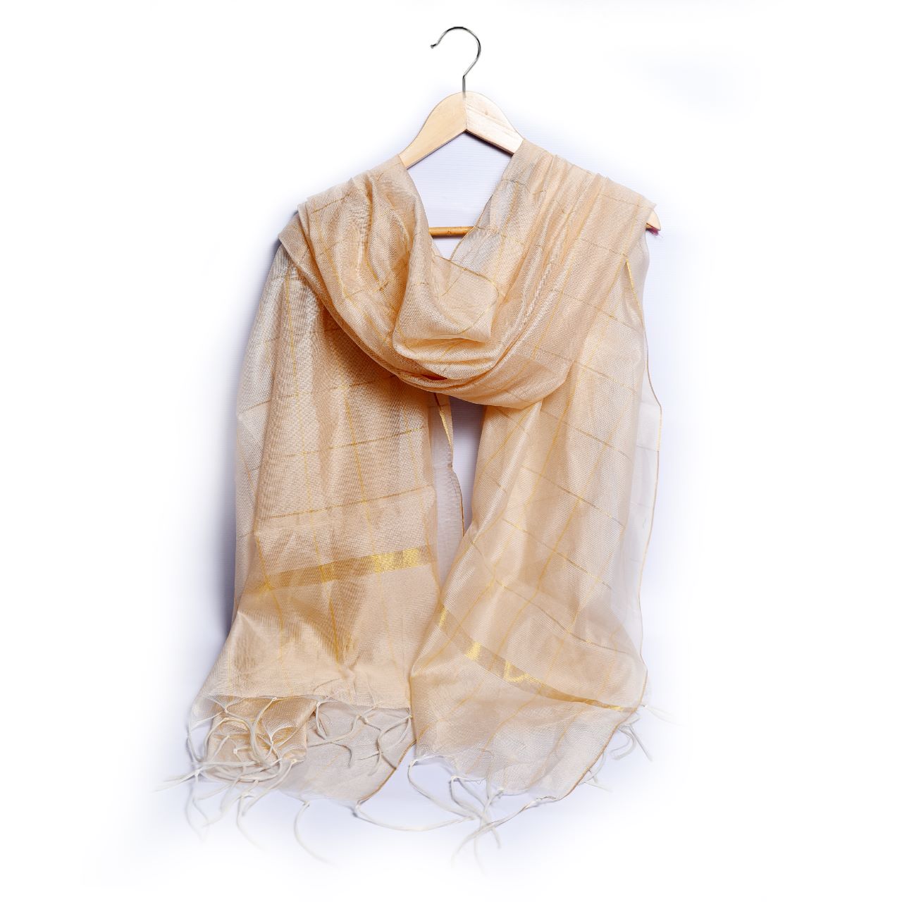 Khaddi Woven Skin Two Sided Border Dupatta - DupattayWalay