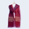 Organza Red, Maroon Double Tone Two Sided Dupatta
