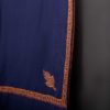 Woolen Pashmina Navy Blue Hashidaar Sozni Embroidered Shawl