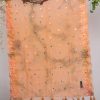 Organza Peach Tie Dye Embroidered All Sided Lace With Mirror Work Dupatta