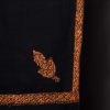 Woolen Pashmina Black Hashidaar Sozni Embroidered Shawl