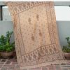 Woolen Pashmina Skin Abstract Damask All Over Jaal Sozni Embroidered Shawl