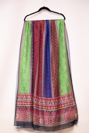 Silk Multi Achrak Style Printed Dupatta